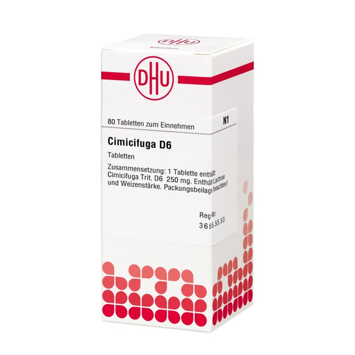 DHU Cimicifuga D6 Tabletten, 80 St. Tabletten