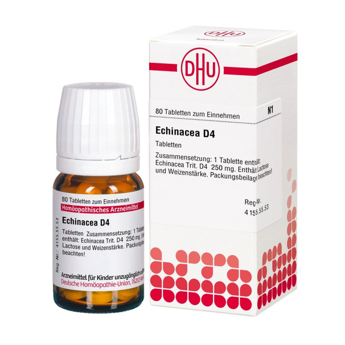 DHU Echinacea D4 Tabletten, 80 St. Tabletten