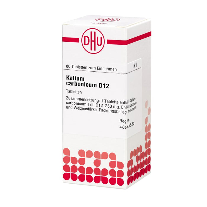 DHU Kalium carbonicum D12 Tabletten, 80 St. Tabletten