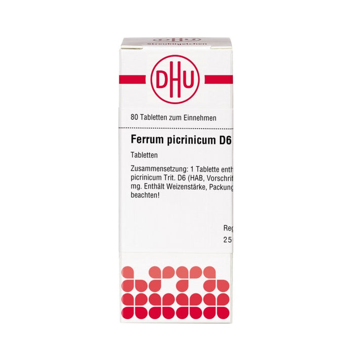 DHU Ferrum picrinicum D6 Tabletten, 80 St. Tabletten