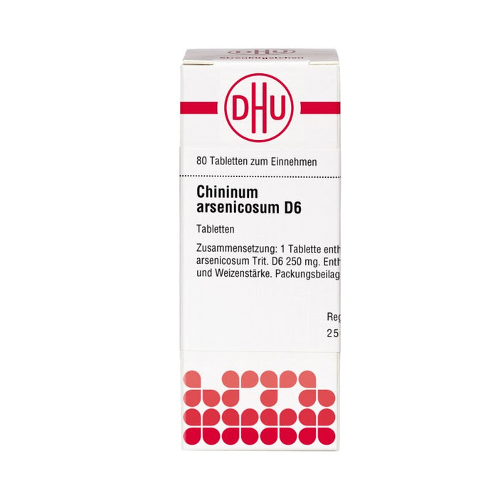 Chininum arsenicosum D6 DHU Tabletten, 80 St. Tabletten