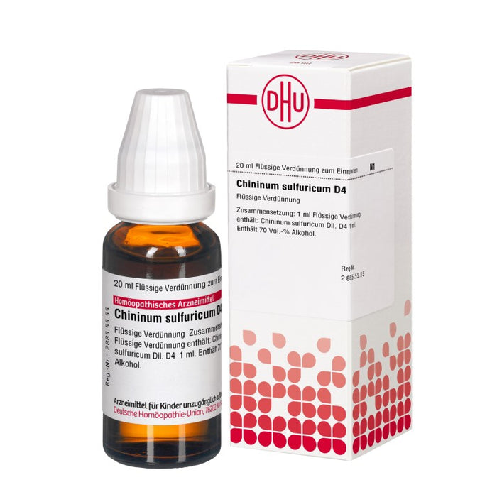 DHU Chininum sulfuricum D4 Dilution, 20 ml Lösung