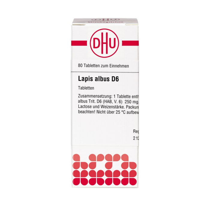 Lapis albus D6 DHU Tabletten, 80 St. Tabletten