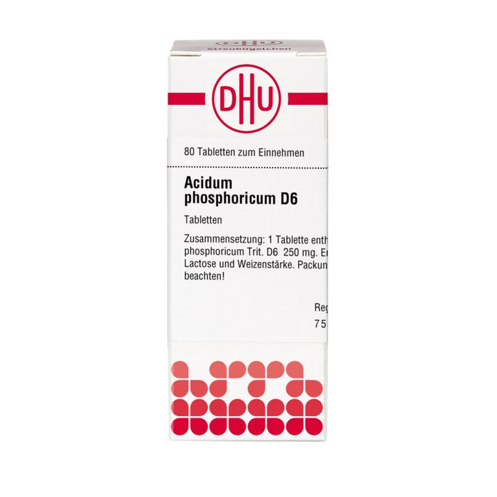 DHU Acidum phosphoricum D6 Tabletten, 80 St. Tabletten