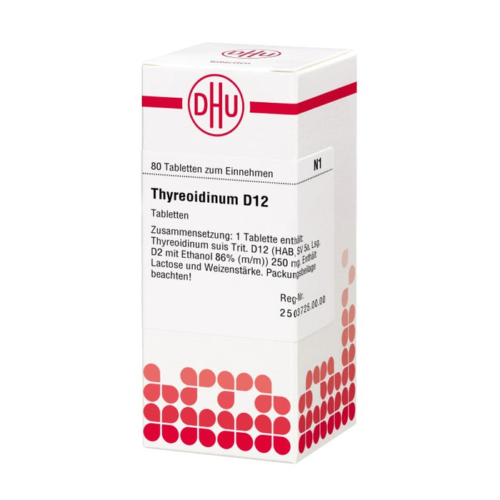 Thyreoidinum D12 DHU Tabletten, 80 St. Tabletten