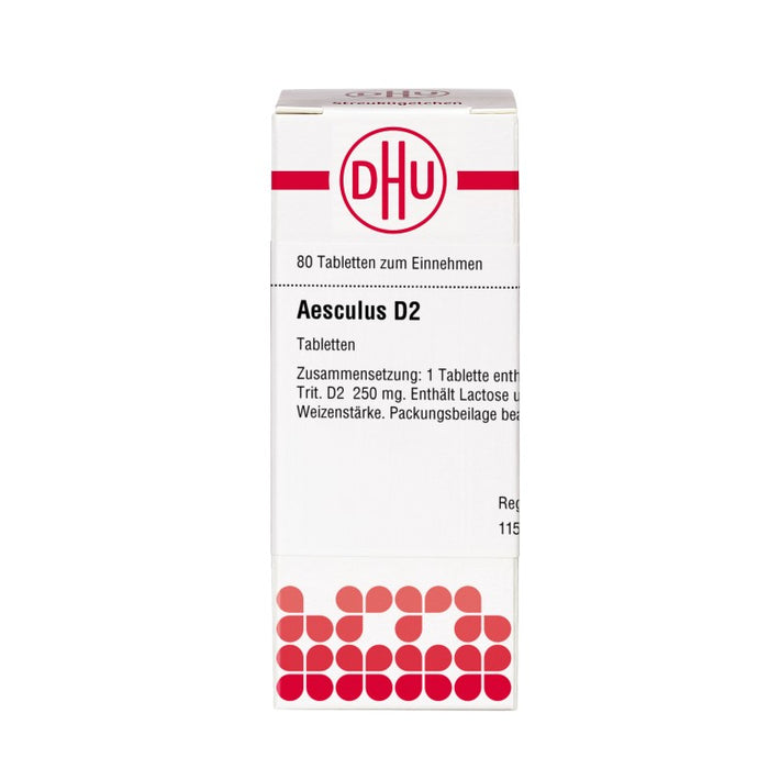 DHU Aesculus D2 Tabletten, 80 St. Tabletten
