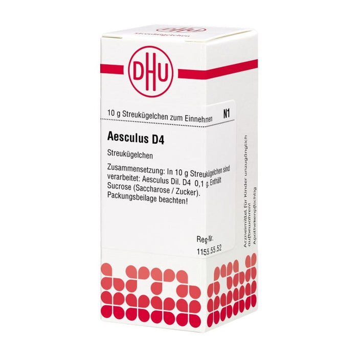 DHU Aesculus D4 Streukügelchen, 10 g Globuli