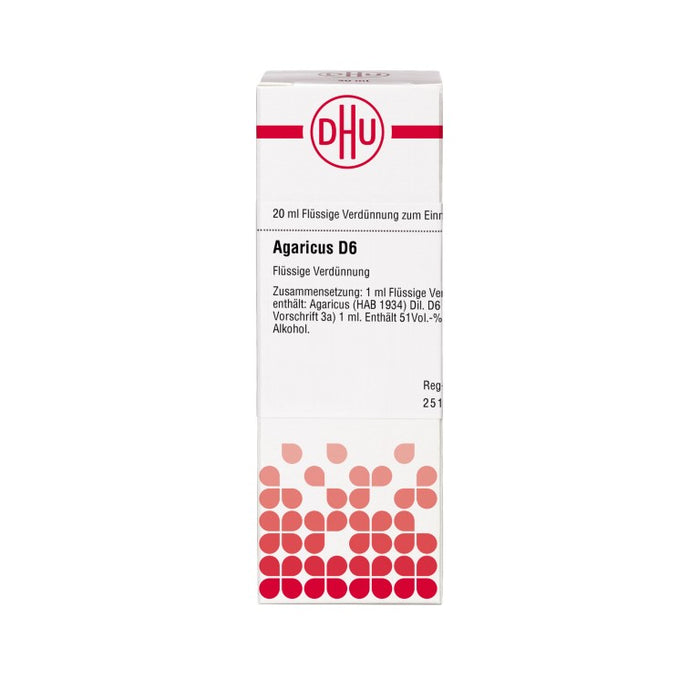 DHU Agaricus D6 Dilution, 20 ml Lösung