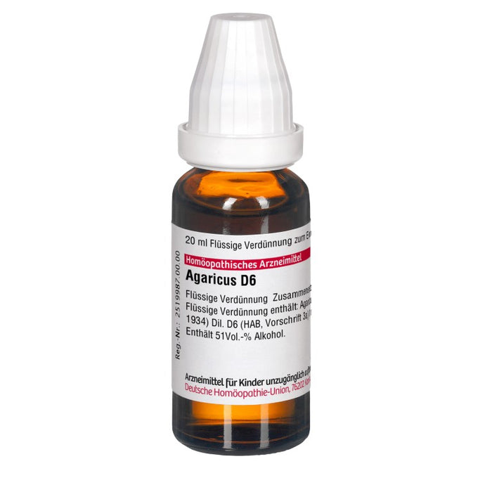 DHU Agaricus D6 Dilution, 20 ml Lösung