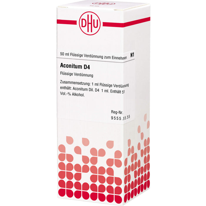 DHU Aconitum D4 Dilution, 50 ml Lösung