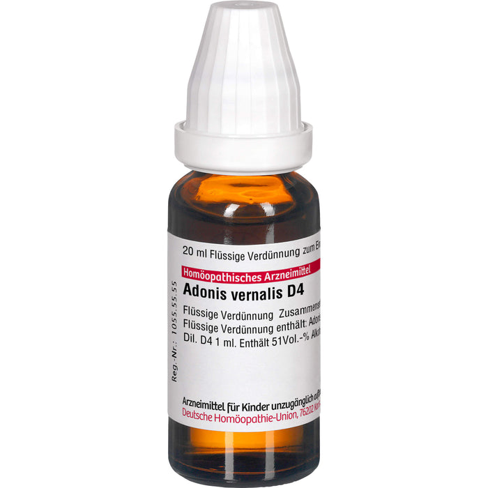 Adonis vernalis D4 DHU Dilution, 20 ml Lösung