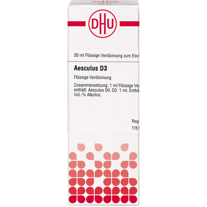 DHU Aesculus D3 Dilution, 20 ml Lösung