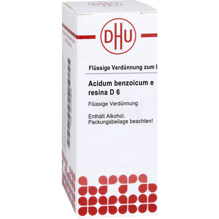 DHU Acidum benzoicum e resina D6 Dilution, 20 ml Lösung