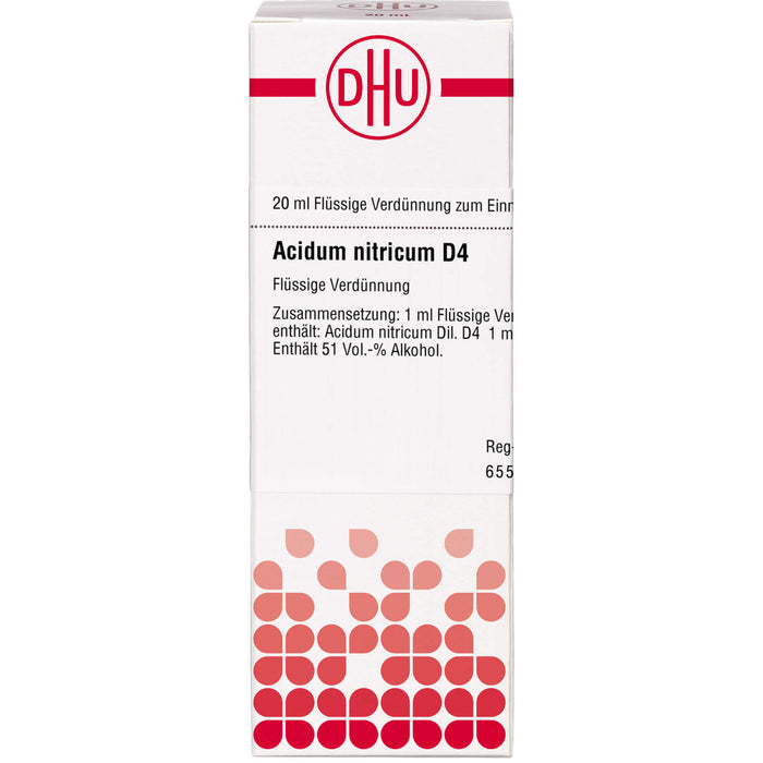 DHU Acidum nitricum D4 Dilution, 20 ml Lösung