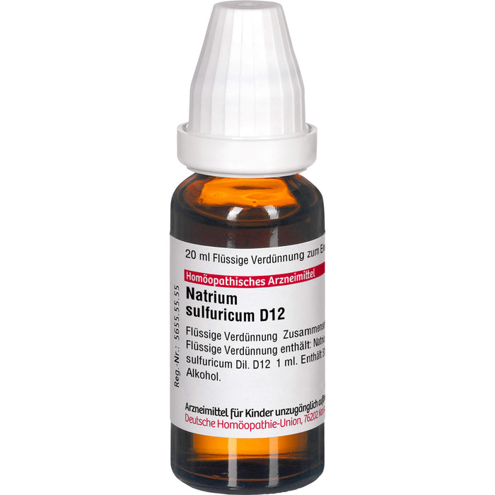 DHU Natrium sulfuricum D12 Dilution, 20 ml Lösung