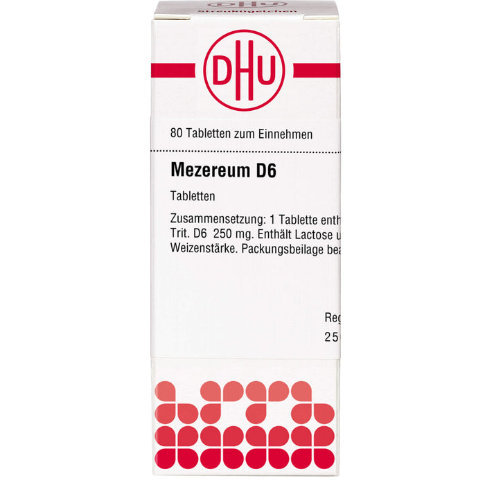 DHU Mezereum D6 Tabletten, 80 St. Tabletten