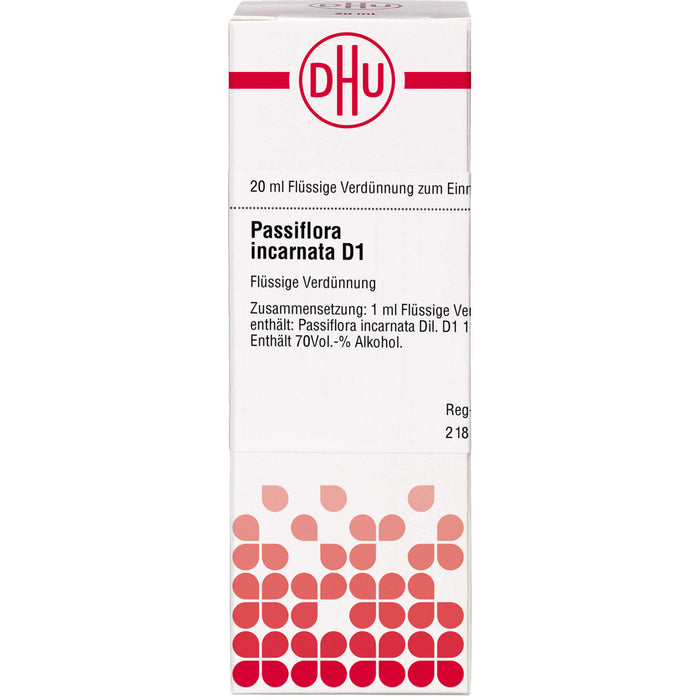 Passiflora incarnata D1 DHU Dilution, 20 ml Lösung