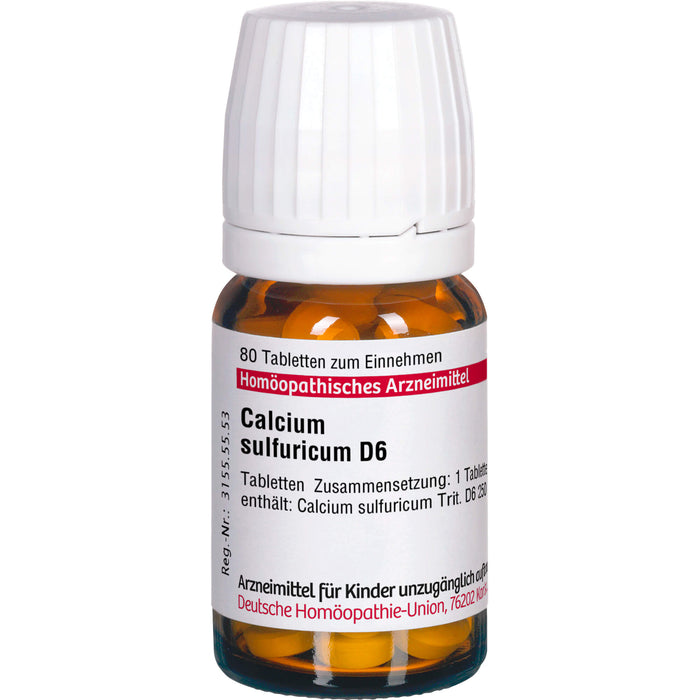 DHU Calcium sulfuricum D6 Tabletten, 80 St. Tabletten