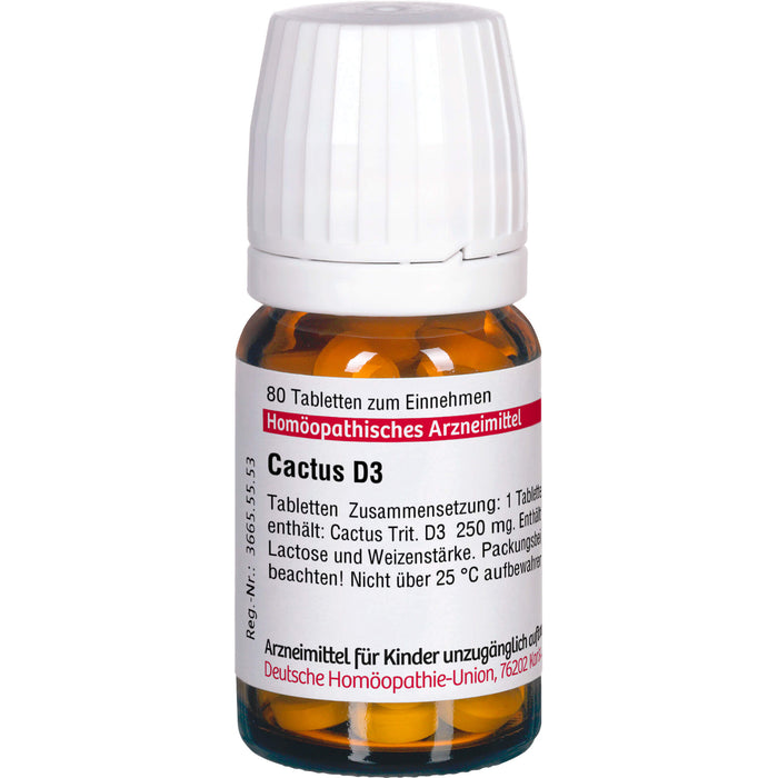 DHU Cactus D3 Tabletten, 80 St. Tabletten