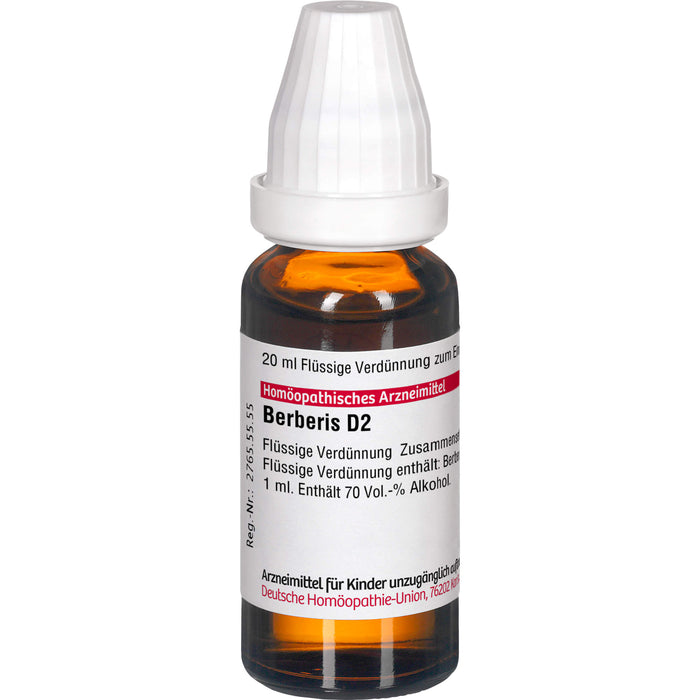 Berberis D2 DHU Dilution, 20 ml Lösung