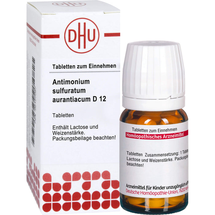 DHU Antimonium sulfuratum aurantiacum D12 Tabletten, 80 St. Tabletten