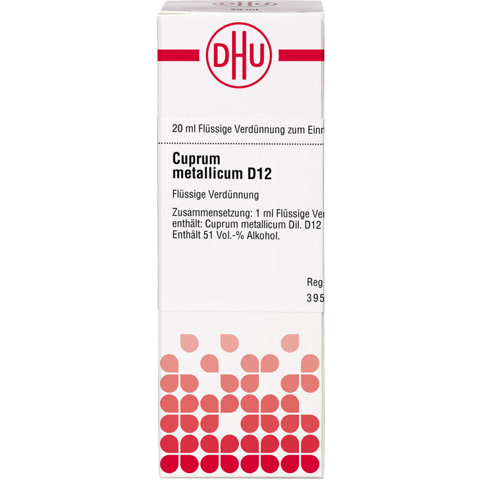 DHU Cuprum metallicum D12 Dilution, 20 ml Lösung