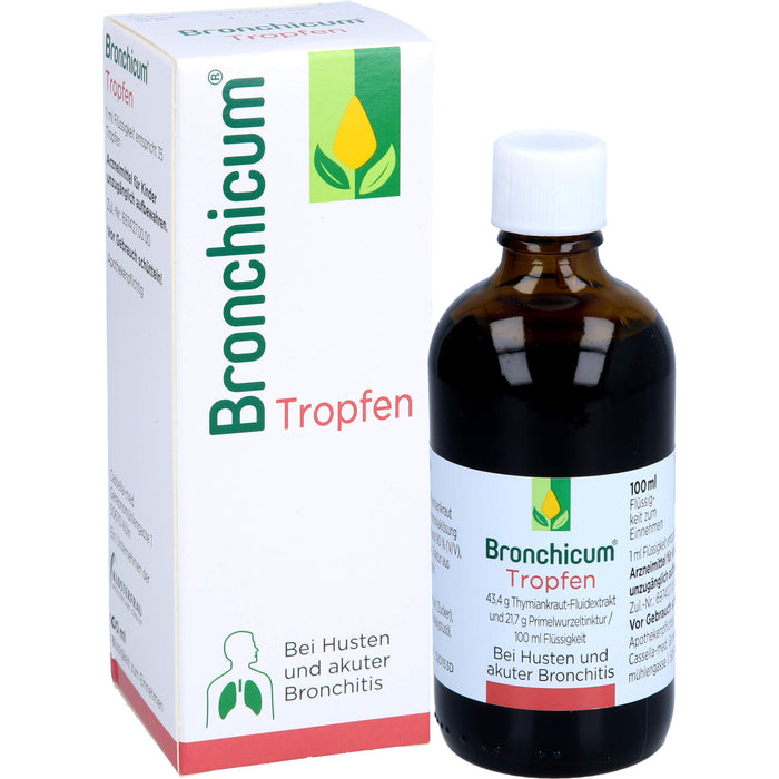 Bronchicum Tropfen bei Husten und akuter Bronchitis, 100 ml Solution