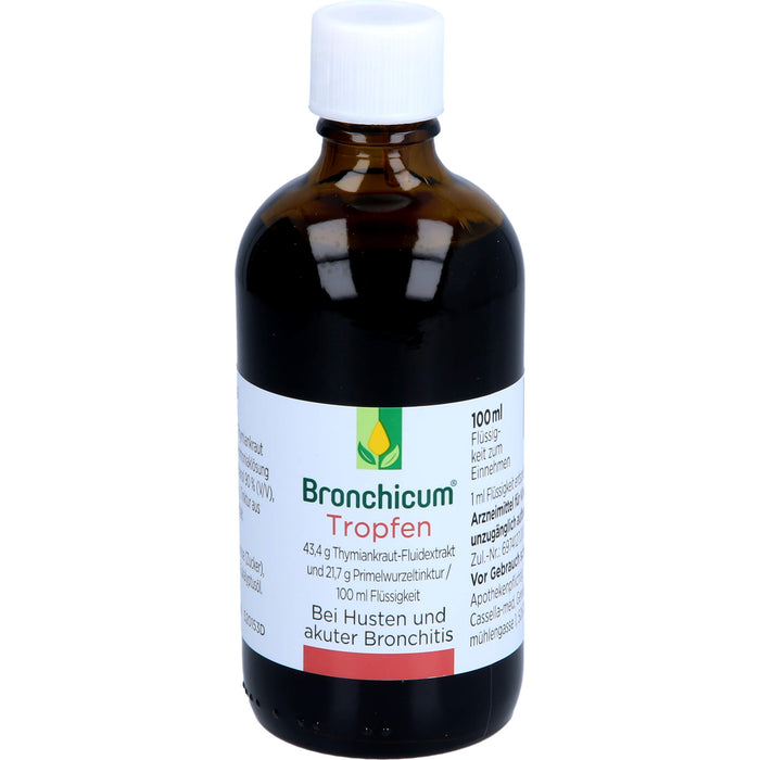 Bronchicum Tropfen bei Husten und akuter Bronchitis, 100 ml Solution