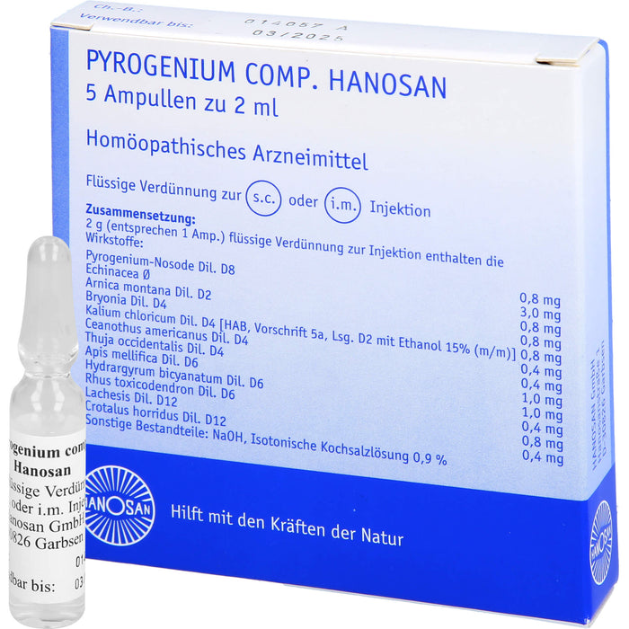 Pyrogenium comp. Hanosan Ampullen, 5 ml Lösung