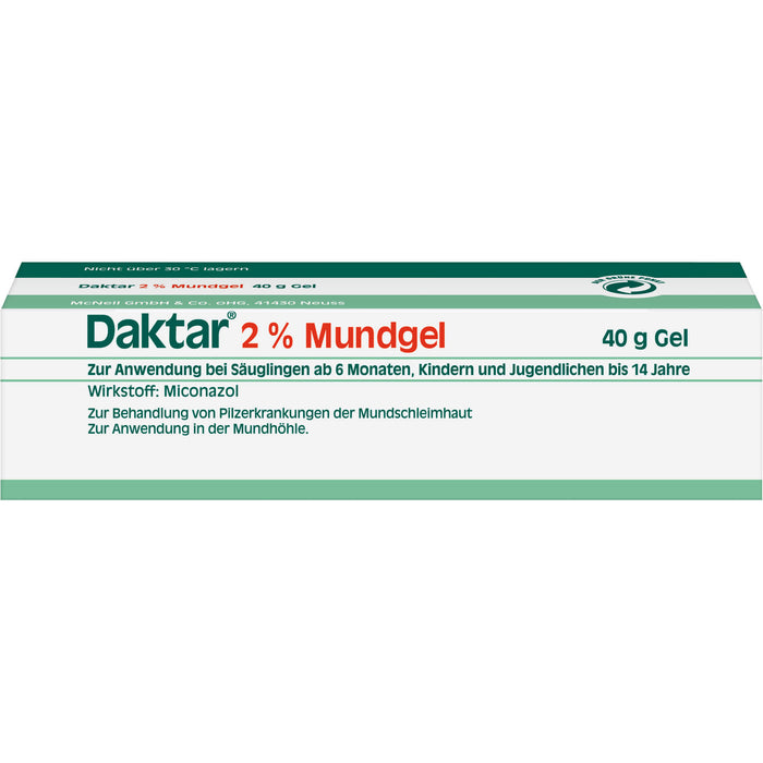 EMRAmed Daktarin 2% Mundgel bei Pilzerkrankungen der Schleimhaut, 40 g Gel