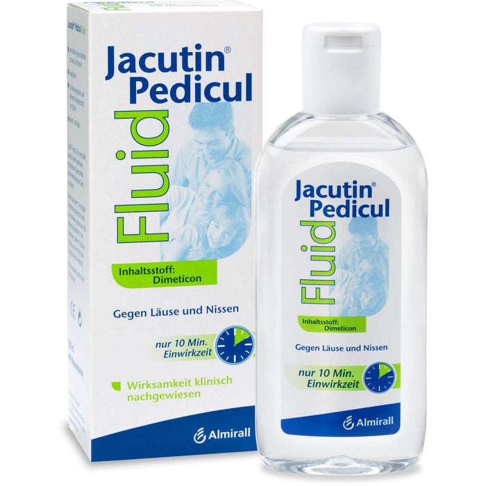 Jacutin Pedicul Fluid mit Nissenkamm gegen Läuse und Nissen, 200 ml Lösung