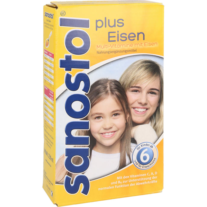 sanostol plus Eisen Saft, 230 ml Lösung