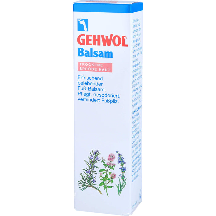 GEHWOL erfrischend belebender Fußbalsam für trockene Haut, 125 ml Creme