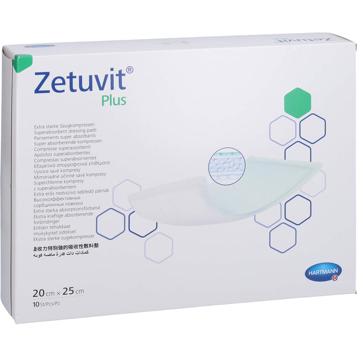 HARTMANN Zetuvit Plus steril 20 x 25 cm, 10 St. Kompressen