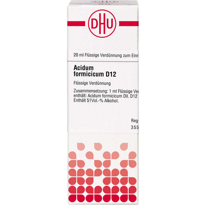 DHU Acidum formicicum D12 Dilution, 20 ml Lösung