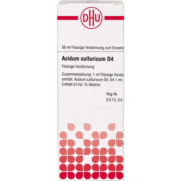 DHU Acidum sulfuricum D4 Dilution, 50 ml Lösung