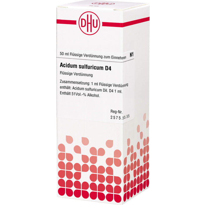 DHU Acidum sulfuricum D4 Dilution, 50 ml Lösung
