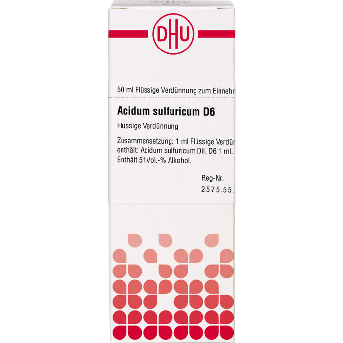 DHU Acidum sulfuricum D6 Dilution, 50 ml Lösung