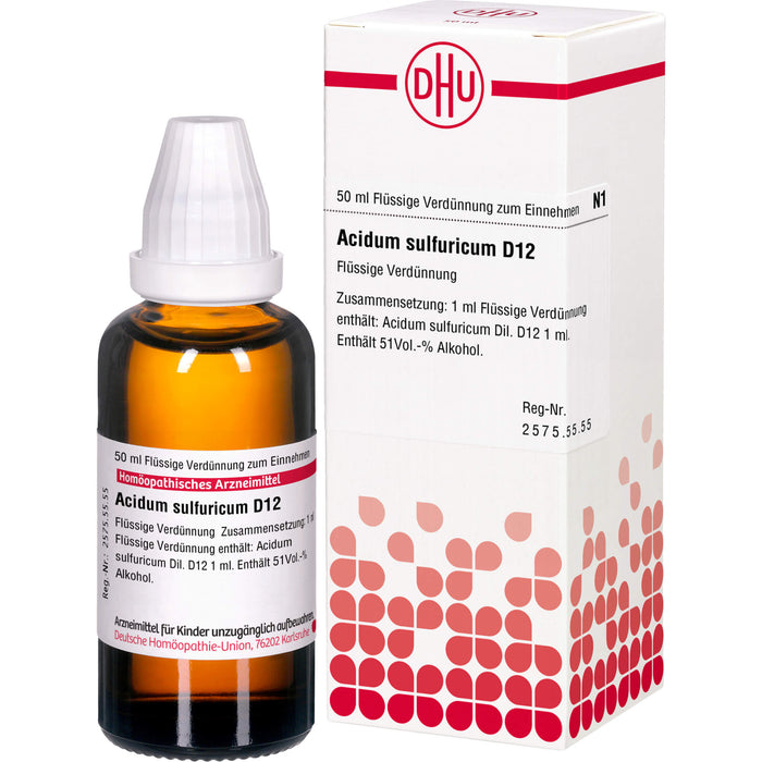 DHU Acidum sulfuricum D12 Dilution, 50 ml Lösung