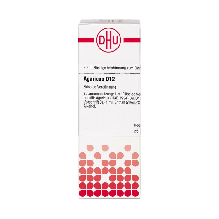 DHU Agaricus D12 Dilution, 20 ml Lösung