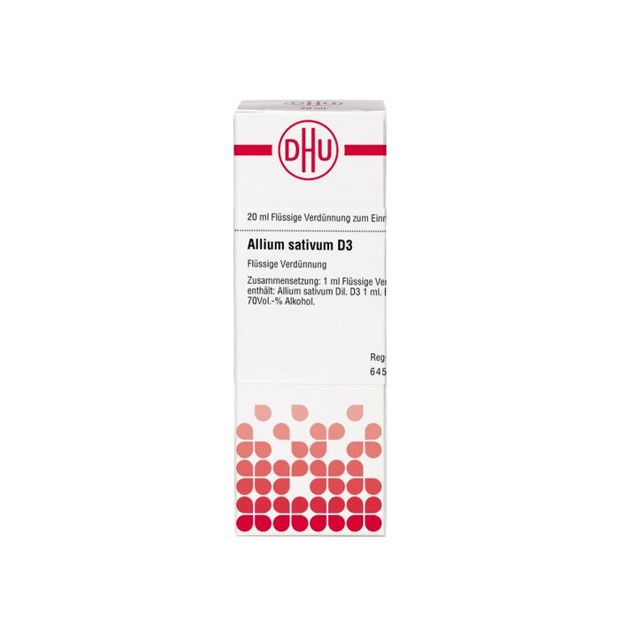 Allium sativum D3 DHU Dilution, 20 ml Lösung