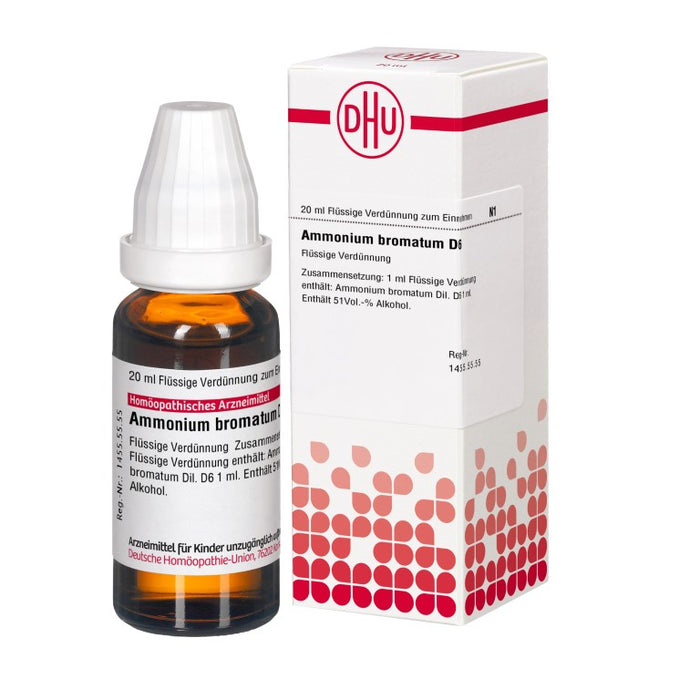 Ammonium bromatum D6 DHU Dilution, 20 ml Lösung