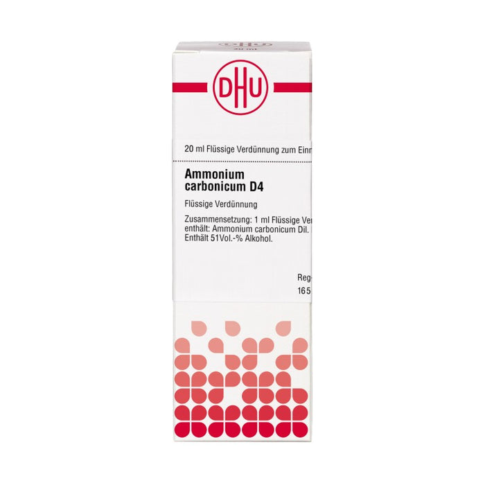 DHU Ammonium carbonicum D4 flüssige Verdünnung, 20 ml Lösung