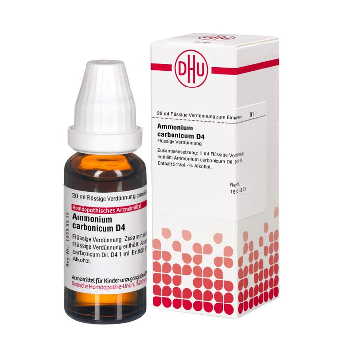 DHU Ammonium carbonicum D4 flüssige Verdünnung, 20 ml Lösung