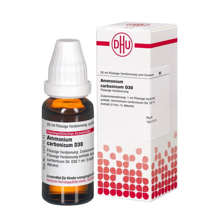 DHU Ammonium carbonicum D30 flüssige Verdünnung, 20 ml Lösung