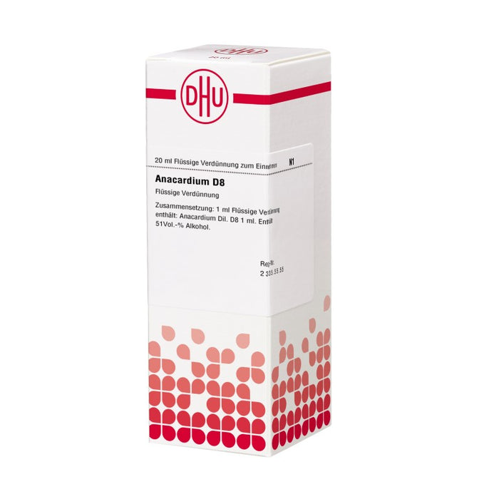 DHU Anacardium D8 Dilution, 20 ml Lösung