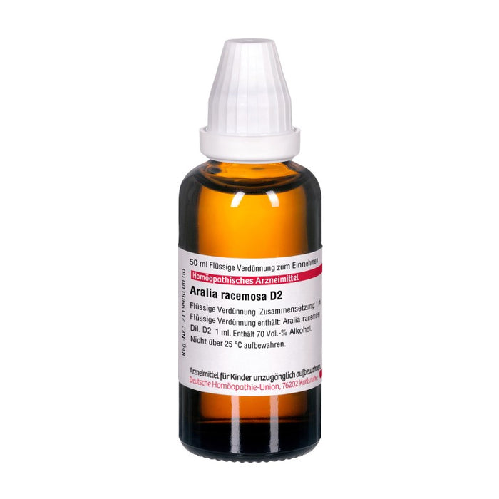 DHU Aralia racemosa D2 Dilution, 50 ml Lösung