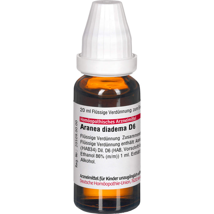 DHU Aranea diadema D6 Dilution, 20 ml Lösung