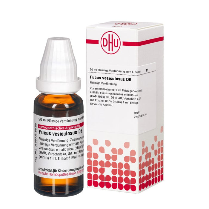 DHU Fucus vesiculosus D6 Dilution, 20 ml Lösung