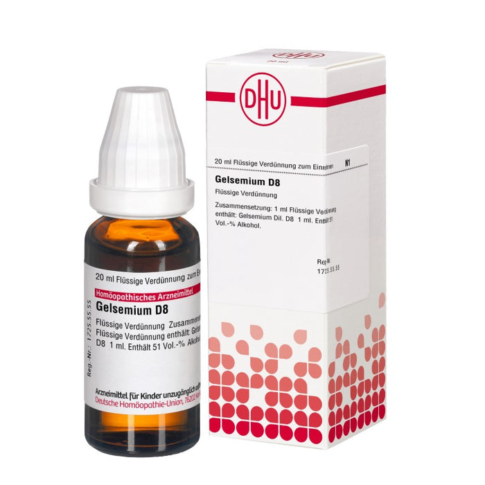 DHU Gelsemium D8 Dilution, 20 ml Lösung